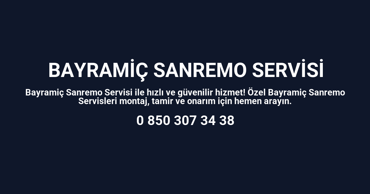 Bayramiç Sanremo Servisi
